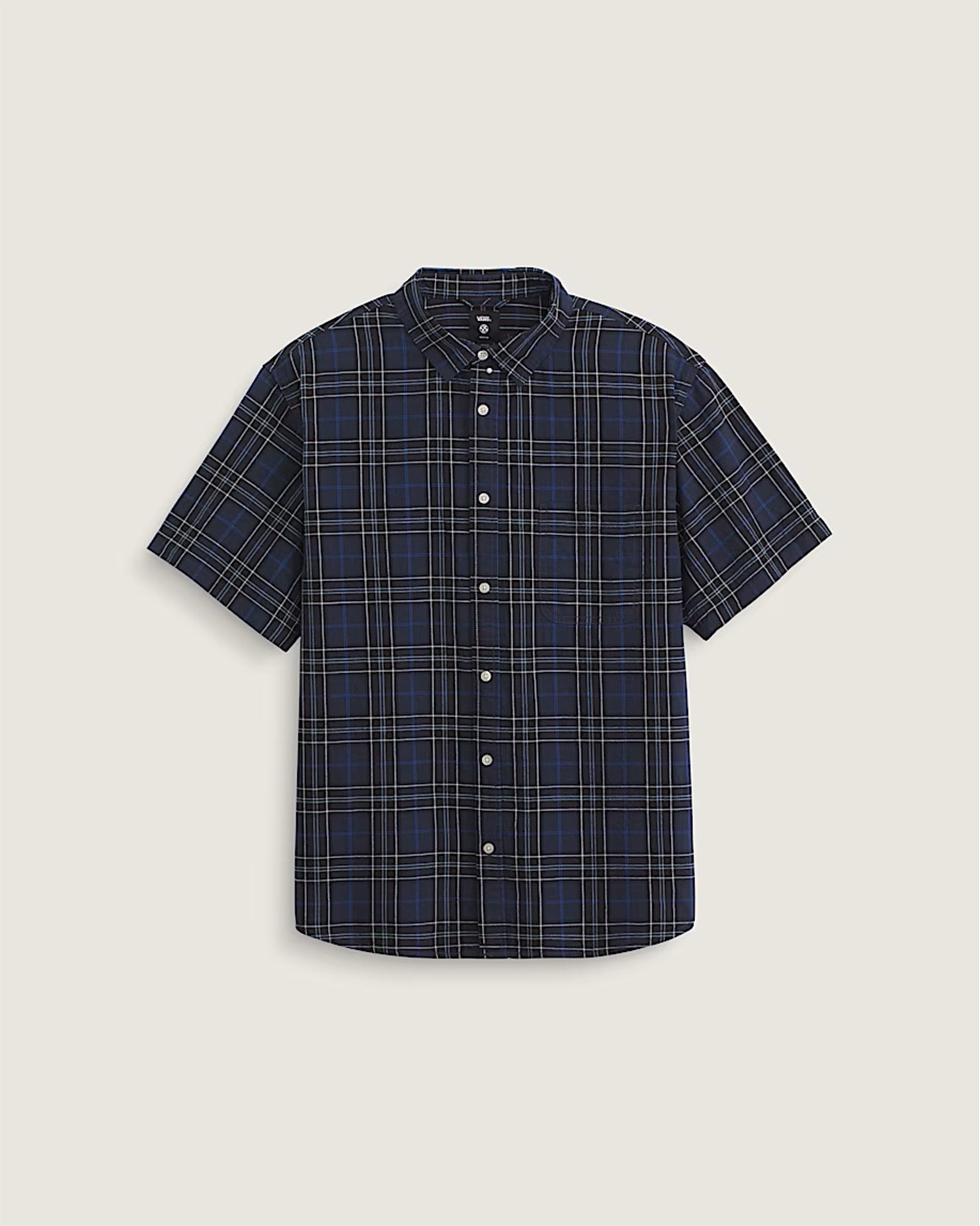 Vans Lawson Plaid Button Up Shirt - Parisian Night Blue/Black