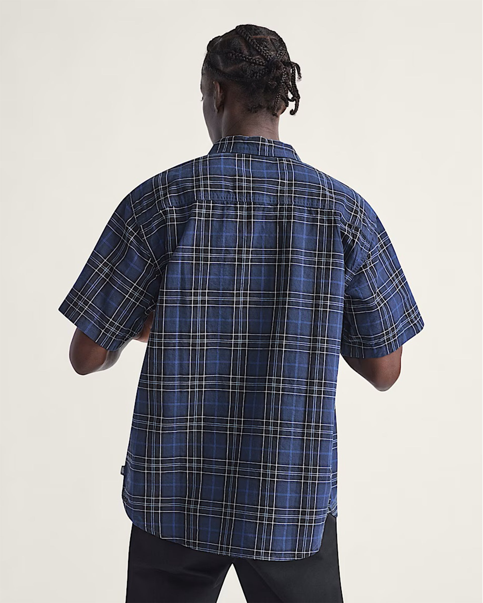 Vans Lawson Plaid Button Up Shirt - Parisian Night Blue/Black
