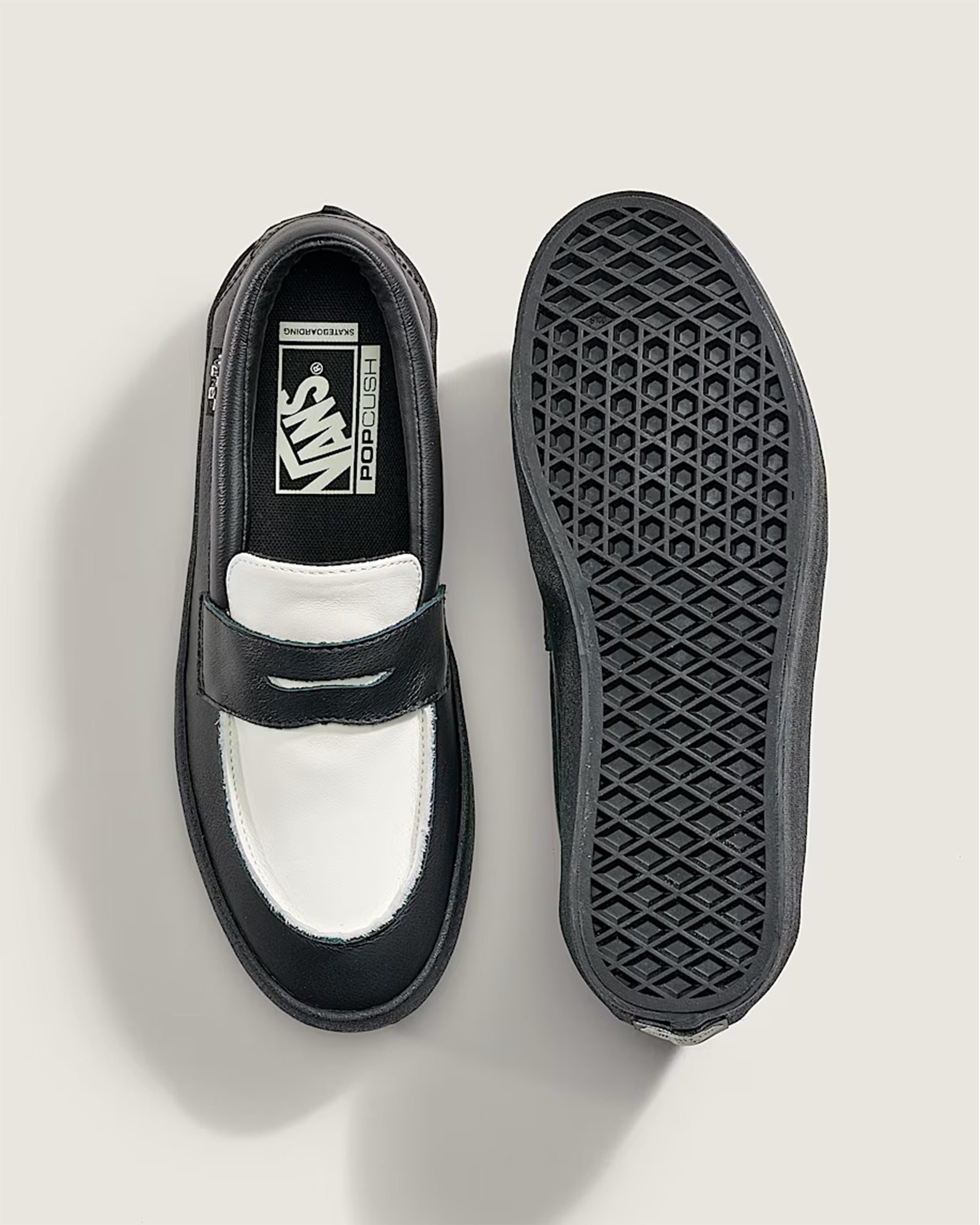 Vans Skate Loafer Shoe - Black/White