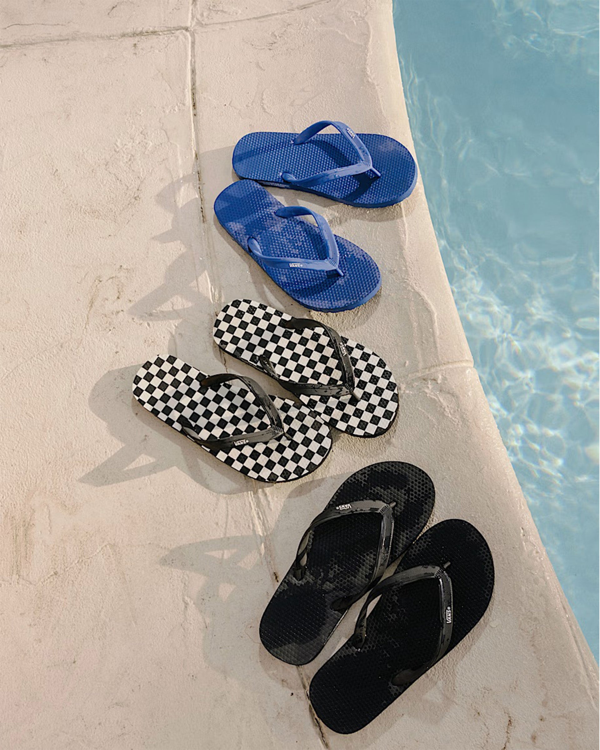 Vans Makena Checkerboard Sandal - Checkerboard Black/Marshmellow White