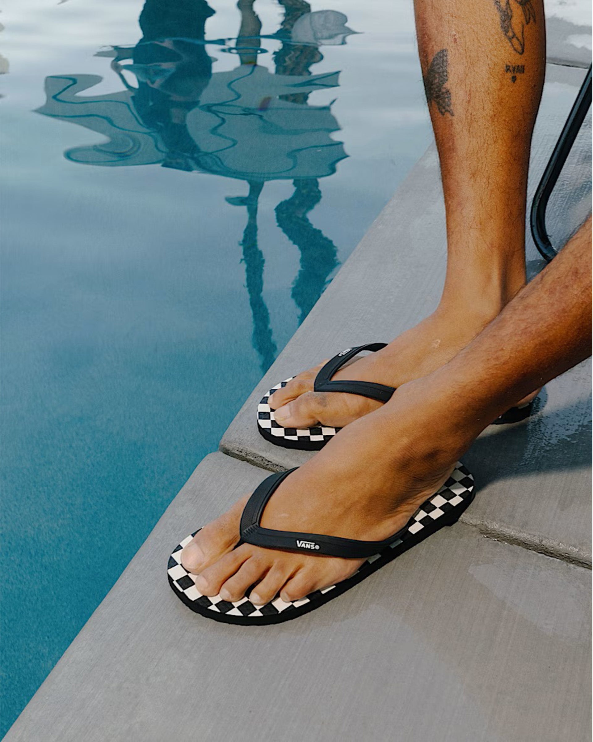Vans Makena Checkerboard Sandal - Checkerboard Black/Marshmellow White