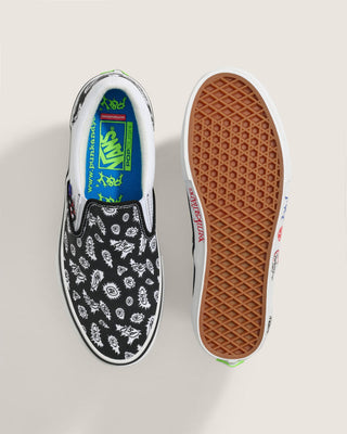 Vans x Punkandyo Skate Slip-On Shoes - Black/White