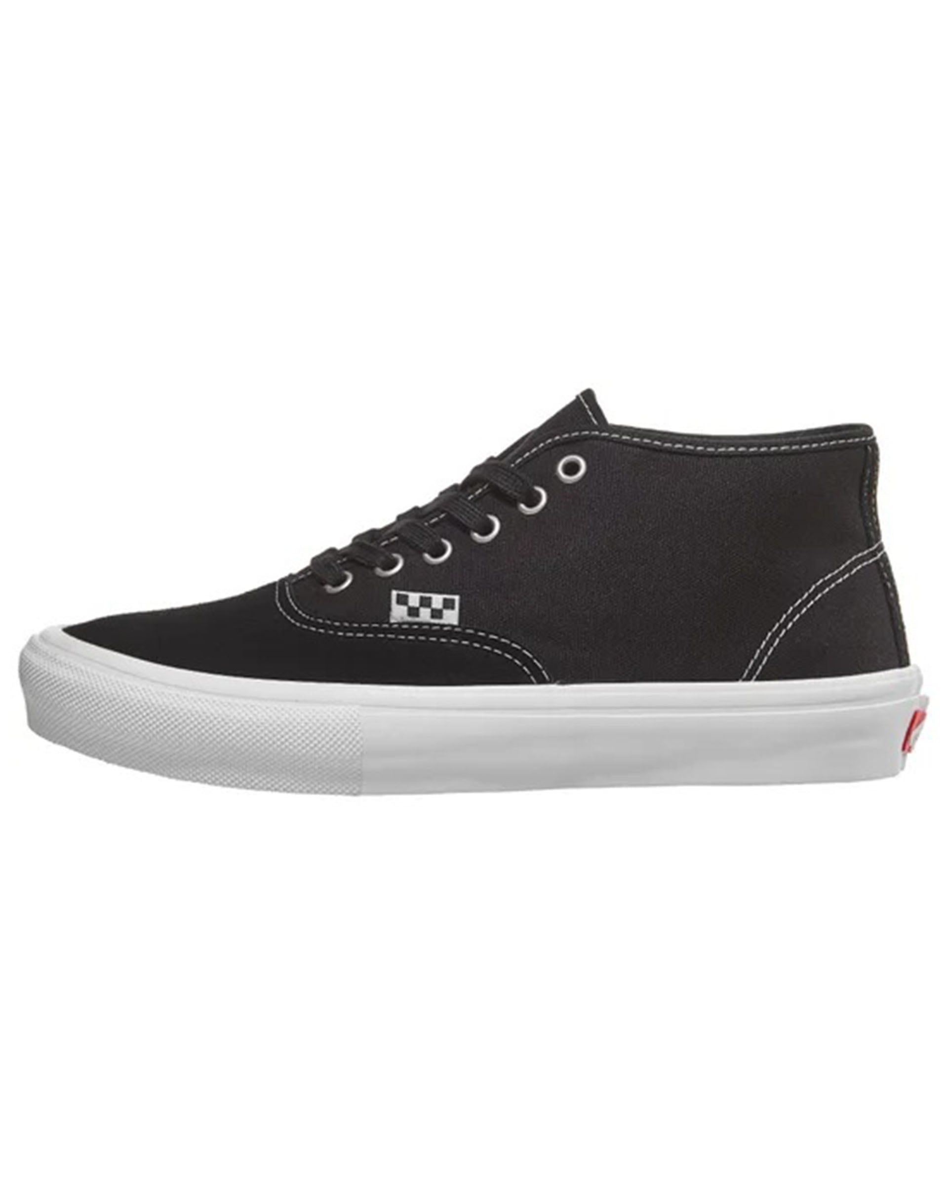 Vans Skate Authentic Mid Shoe - Black/White
