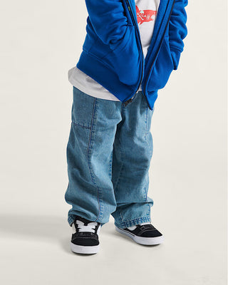 Vans Toddler Knu Skool Shoe - Black/True White