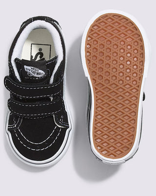 Vans Toddler Sk8-Mid Reissue V Shoes - Black / True White
