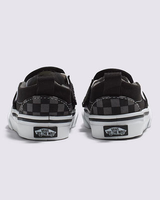 Vans Toddler Slip-On V Shoe - Black/Pewter Grey