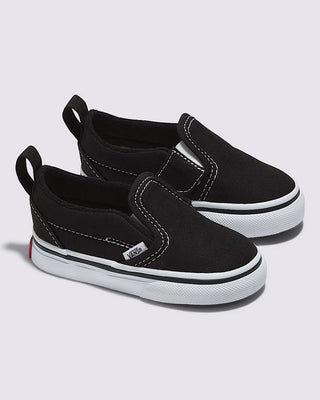Vans Toddlers Classic Slip-On V Shoes - Black / True White