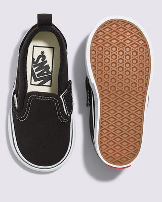 Vans Toddlers Classic Slip-On V Shoes - Black / True White