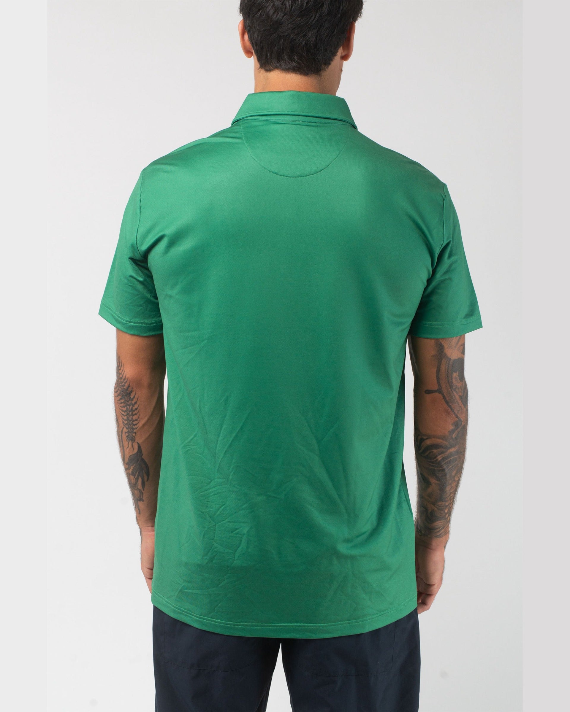 Vast. Men's Aqua Terra Formosa Bear Polo Shirt - Green