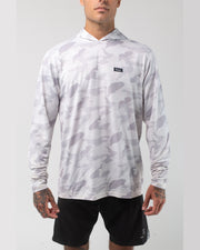 Aqua Terra Lite Camo Tech Daily Hoodie - Light Grey