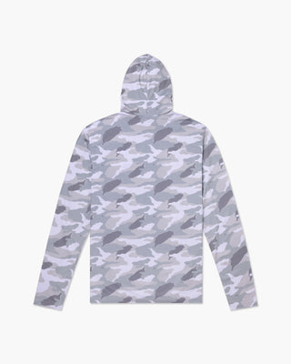 Aqua Terra Lite Camo Tech Daily Hoodie - Light Grey