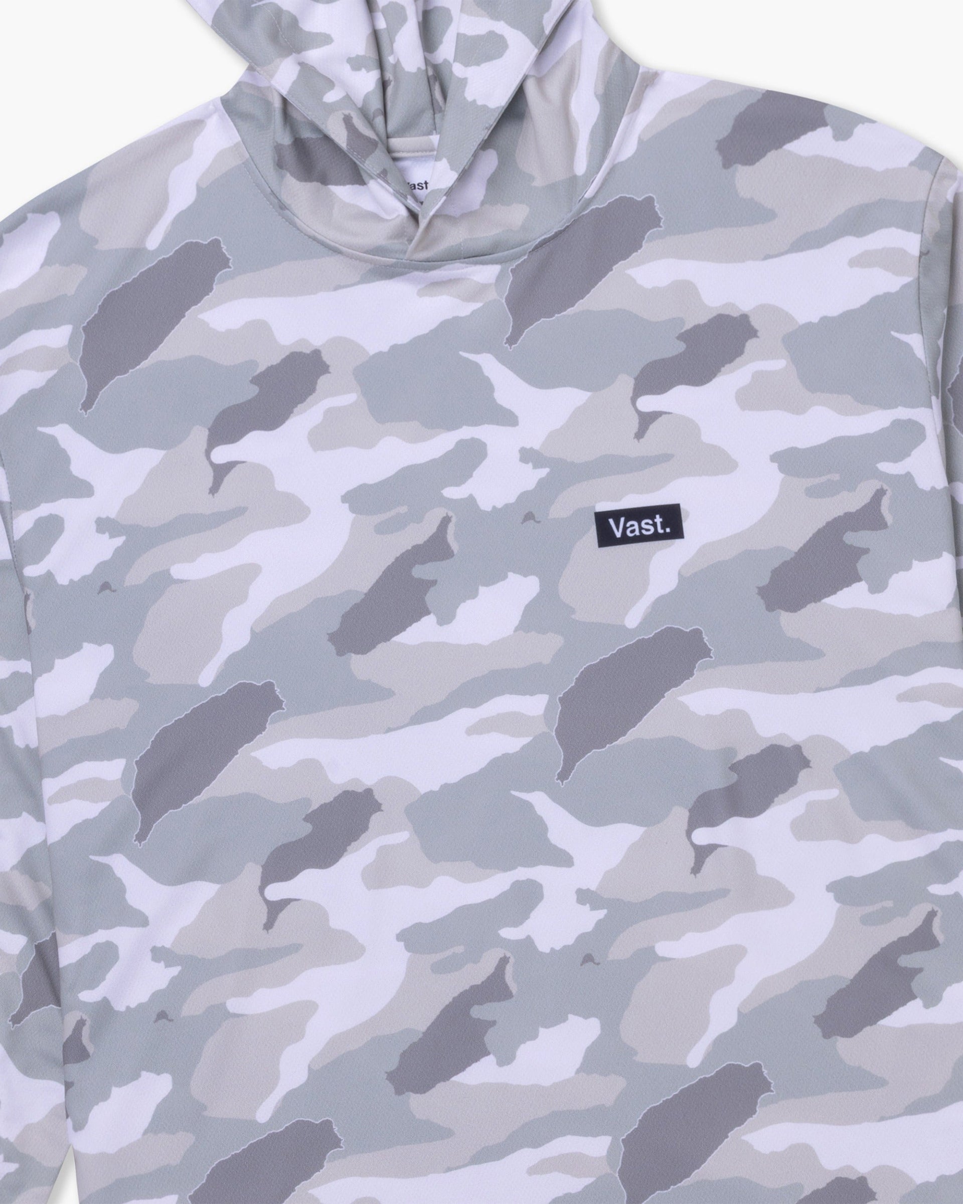 Aqua Terra Lite Camo Tech Daily Hoodie - Light Grey