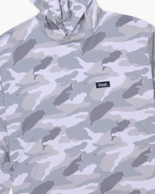 Aqua Terra Lite Camo Tech Daily Hoodie - Light Grey