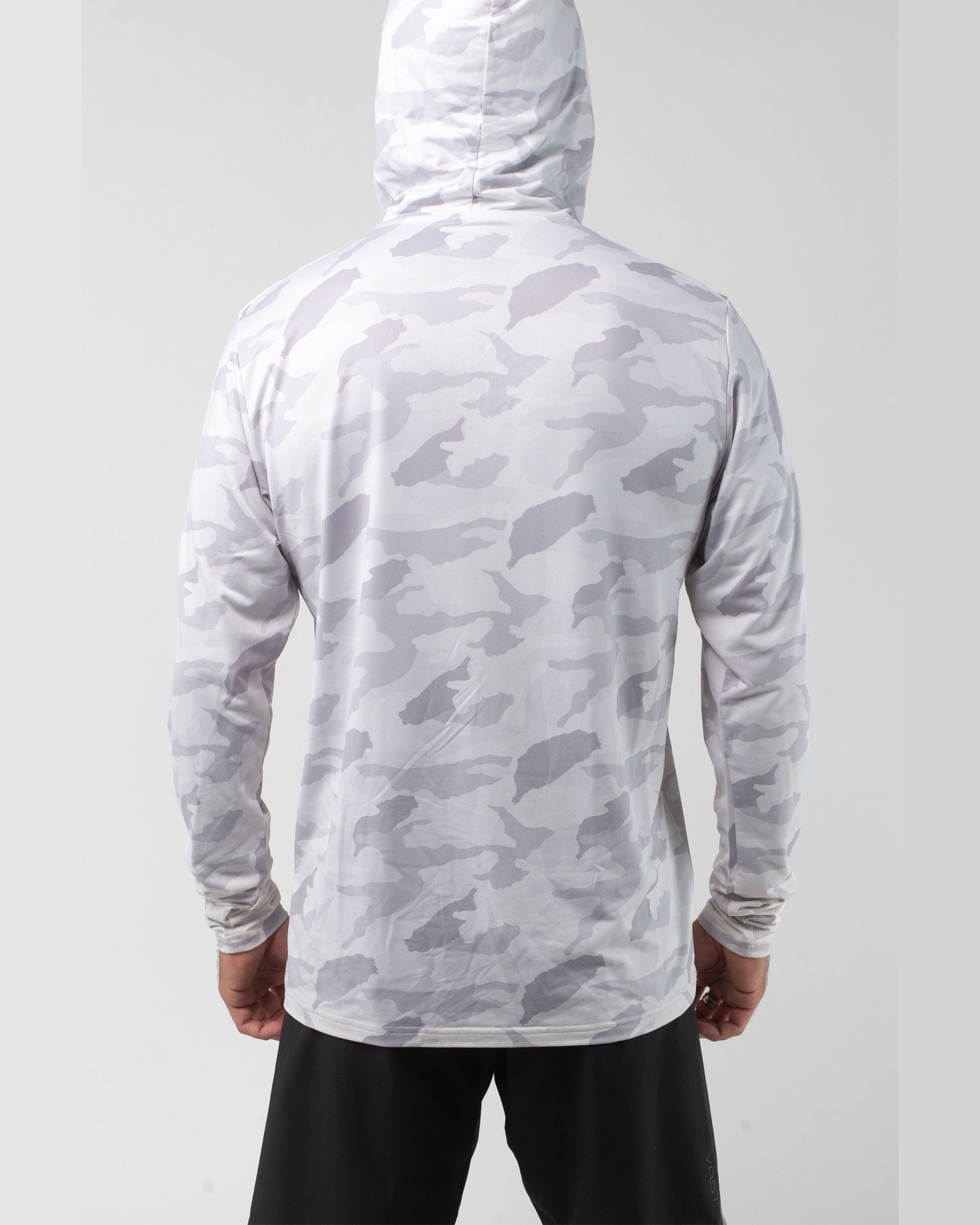 Aqua Terra Lite Camo Tech Daily Hoodie - Light Grey