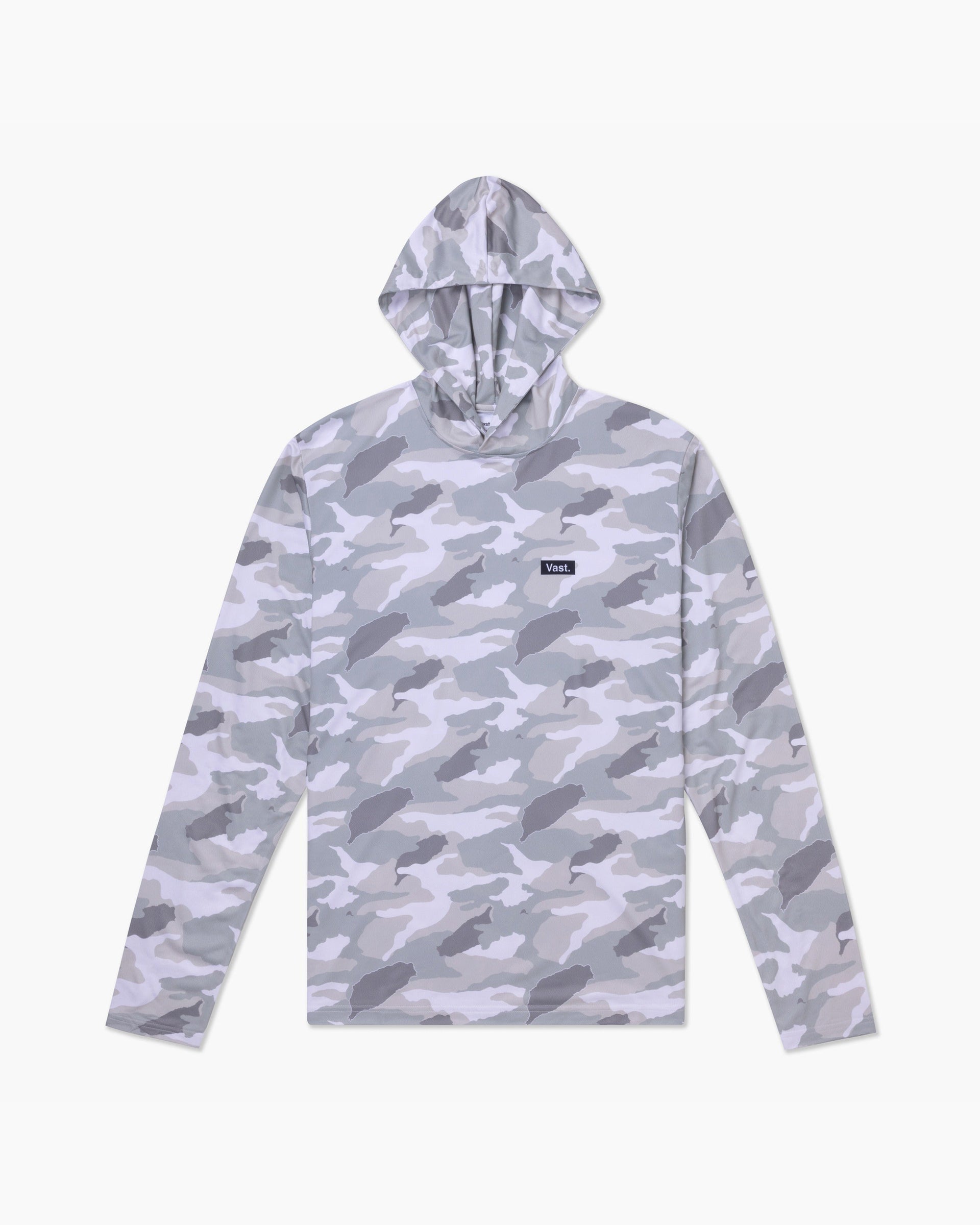 Aqua Terra Lite Camo Tech Daily Hoodie - Light Grey