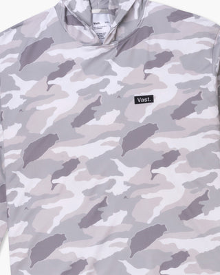 Vast. Men's Aqua Terra Lite Camo Tech Daily Hoodie - Tan