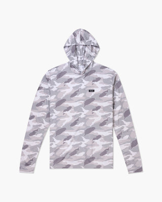 Vast. Men's Aqua Terra Lite Camo Tech Daily Hoodie - Tan
