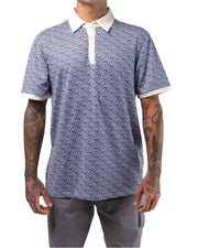 Vast. Men's Aqua Terra Heritage Polo Shirt - Navy