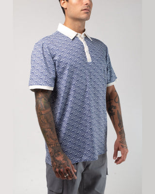 Vast. Men's Aqua Terra Heritage Polo Shirt - Navy
