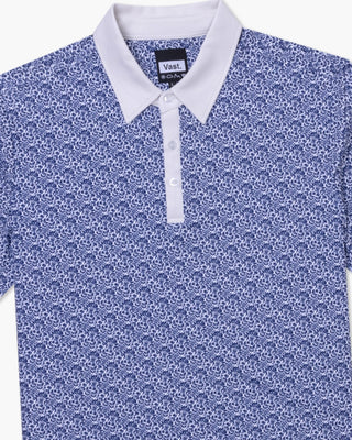 Vast. Men's Aqua Terra Heritage Polo Shirt - Navy