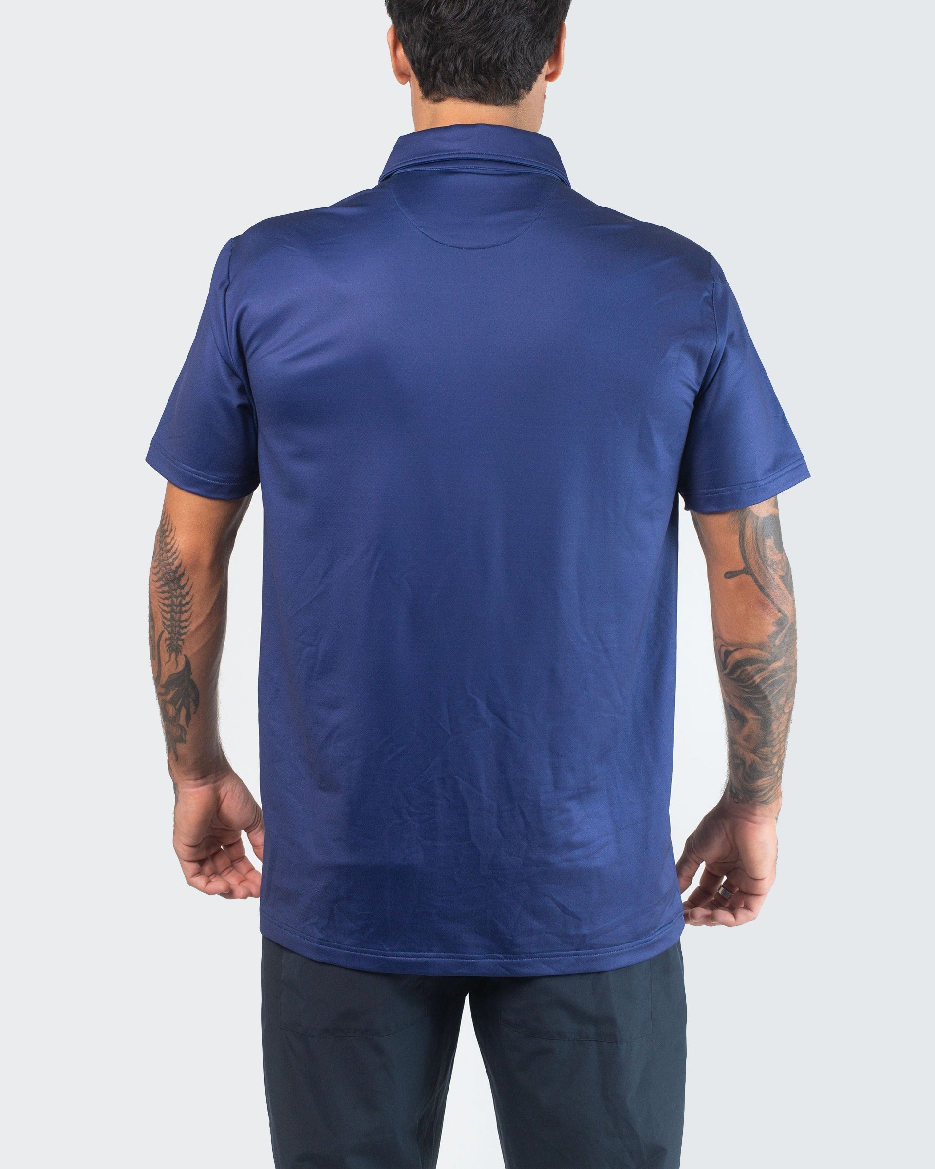 Vast. Men's Aqua Terra Formosa Bear Polo Shirt - Navy