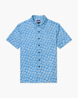 Aqua Terra Mid Century Modern Tech Button Up Shirt - Green Multi