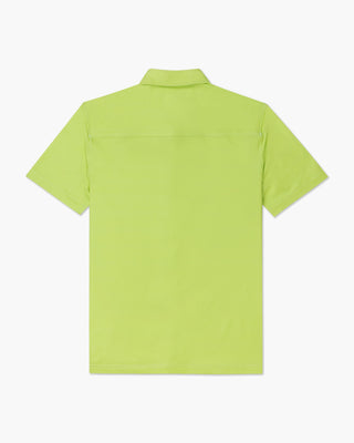 Vast. Men's Aqua Terra Tech Button Up Shirt - Lime