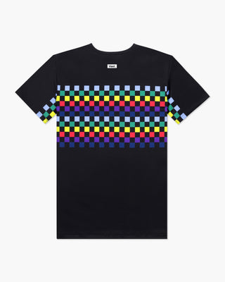 Vast. Men's Aqua Terra Colors Tech Short Sleeve T-Shirt - Black