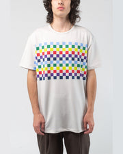 Vast. men's Aqua Terra Colors Tech Short Sleeve T-Shirt - Sand