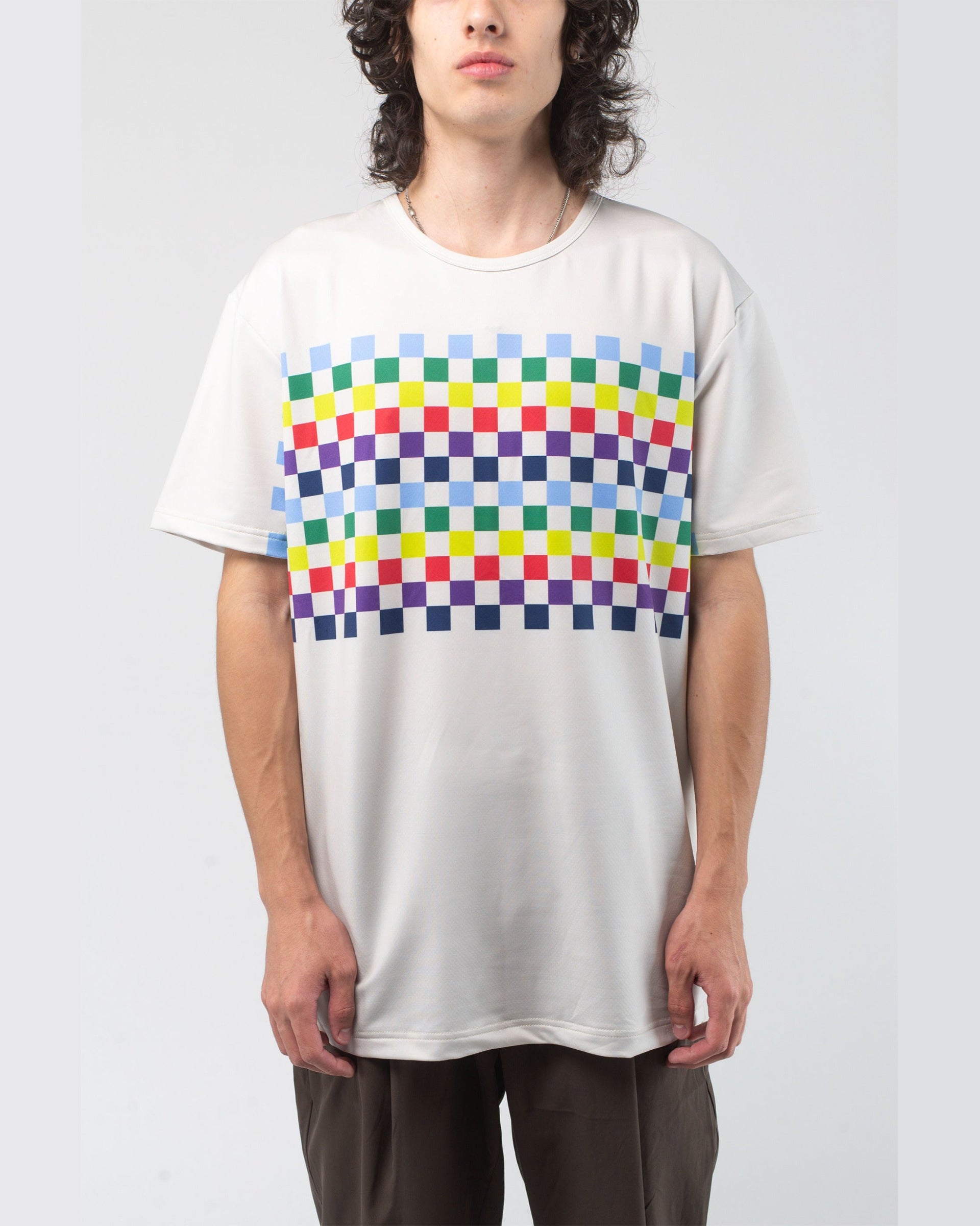 Vast. men's Aqua Terra Colors Tech Short Sleeve T-Shirt - Sand