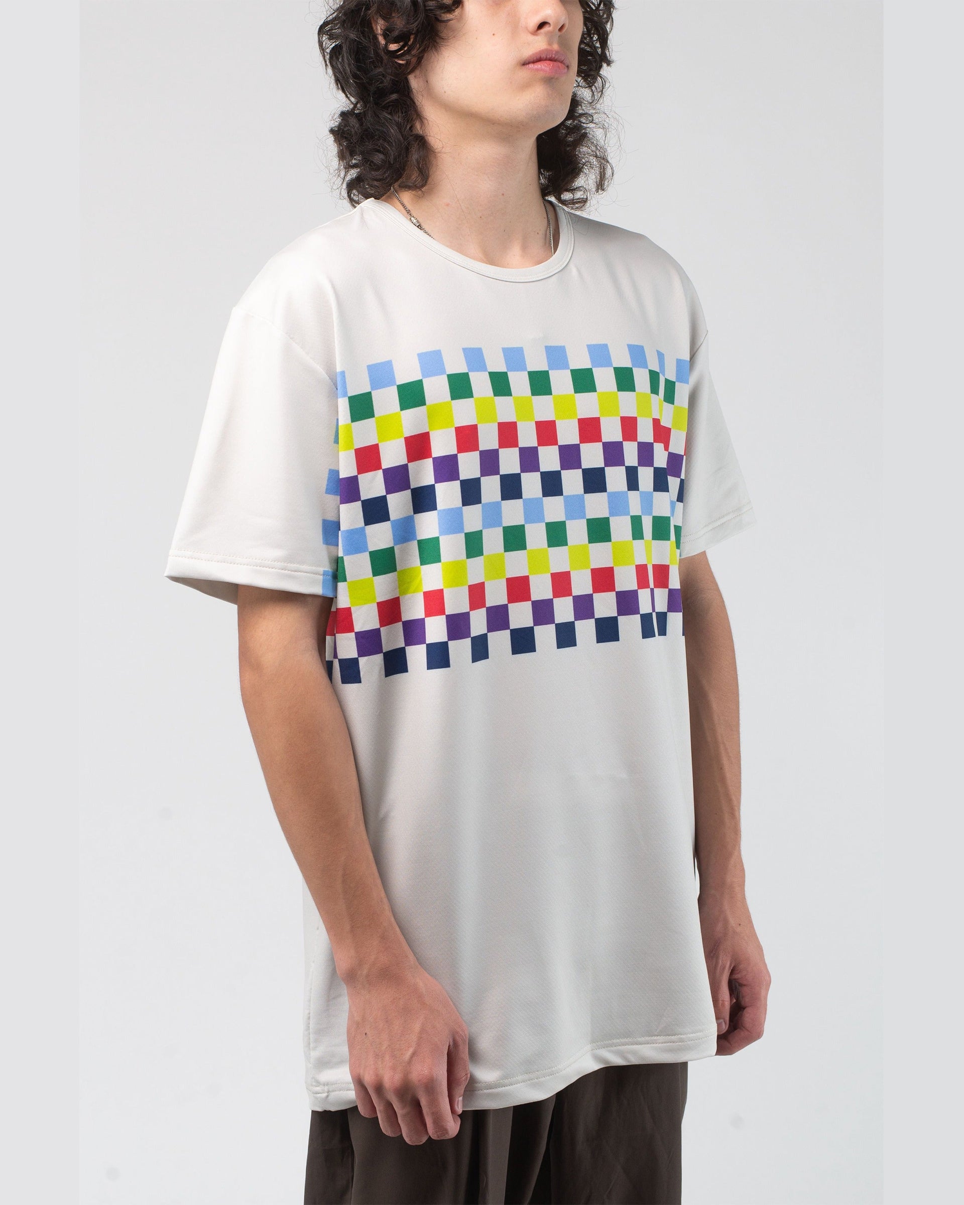 Vast. men's Aqua Terra Colors Tech Short Sleeve T-Shirt - Sand