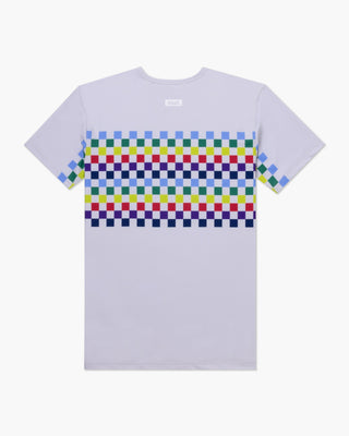 Vast. men's Aqua Terra Colors Tech Short Sleeve T-Shirt - Sand
