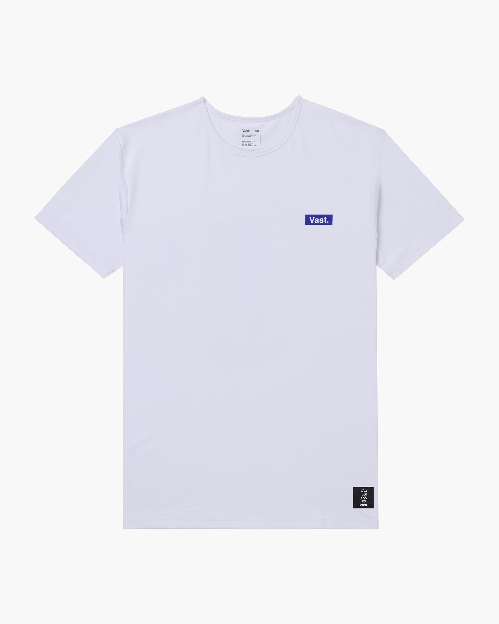 Vast. Men's Aqua Terra Formosa Bear Tech Short Sleeve T-Shirt - White