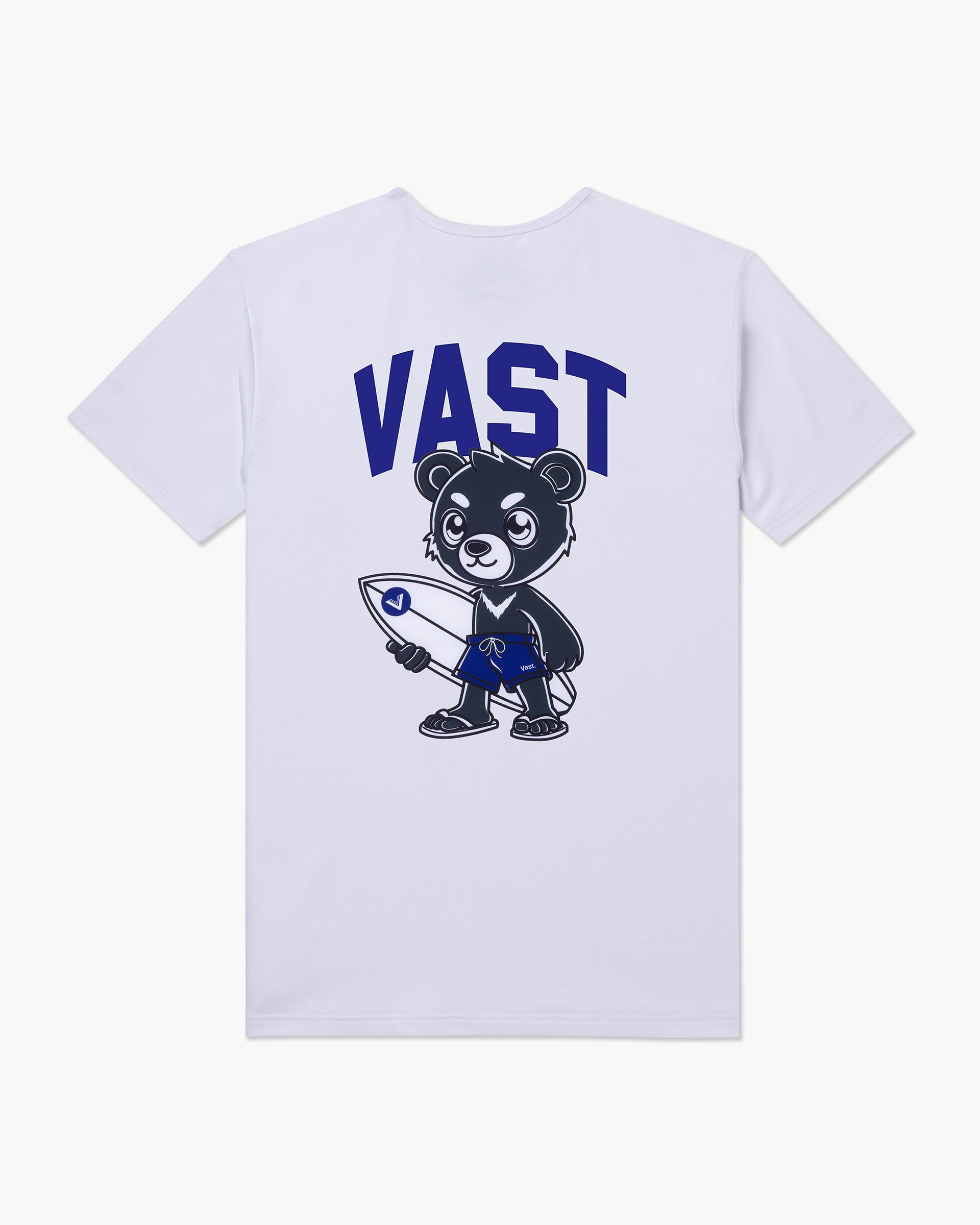 Vast. Men's Aqua Terra Formosa Bear Tech Short Sleeve T-Shirt - White