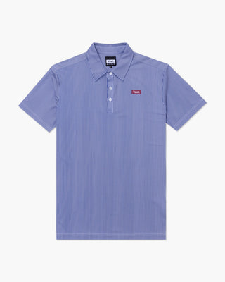 Vast. Men's Aqua Terra Linear Polo - Navy