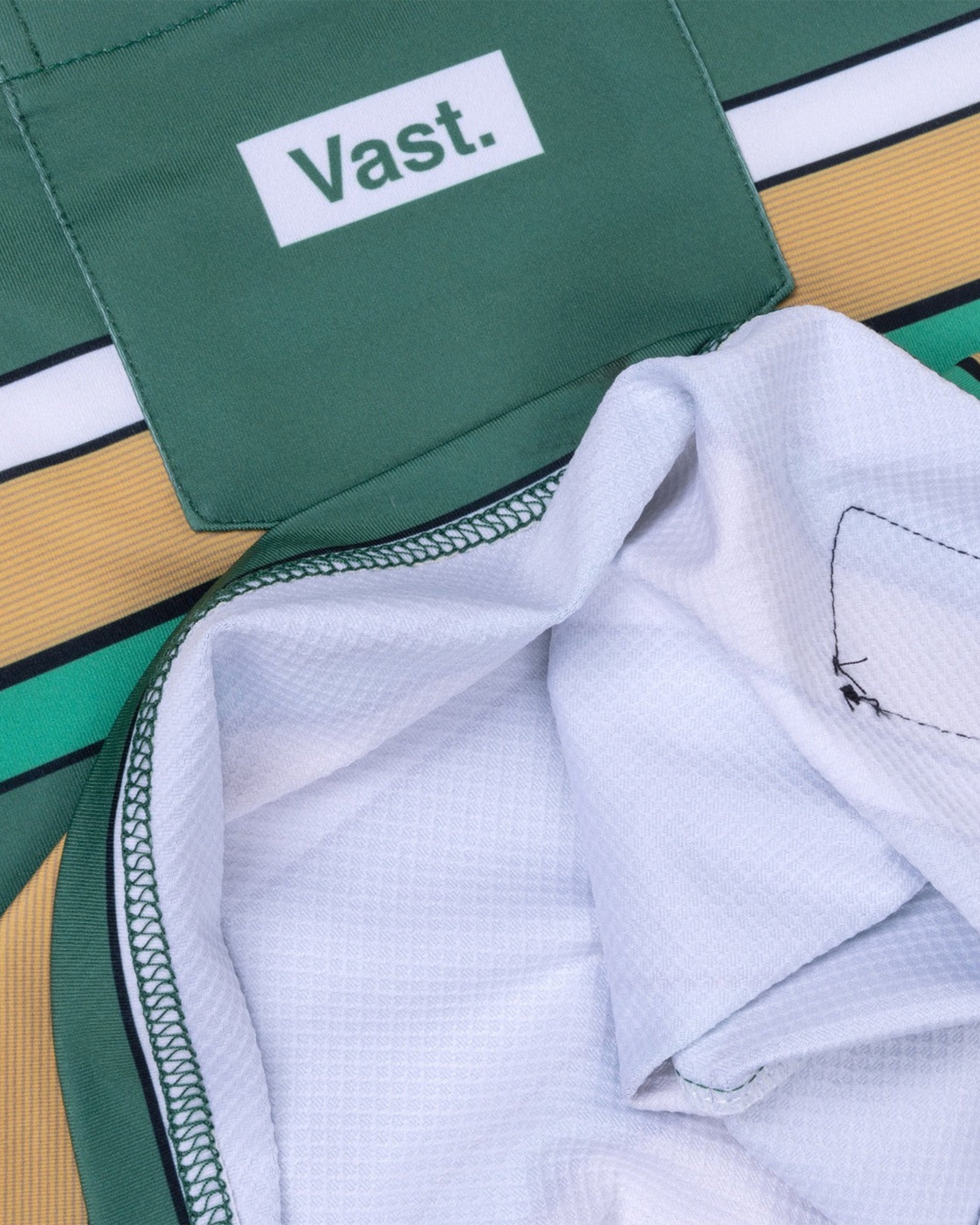 Vast. Aqua Terra On Stripes Tech Tee - Green