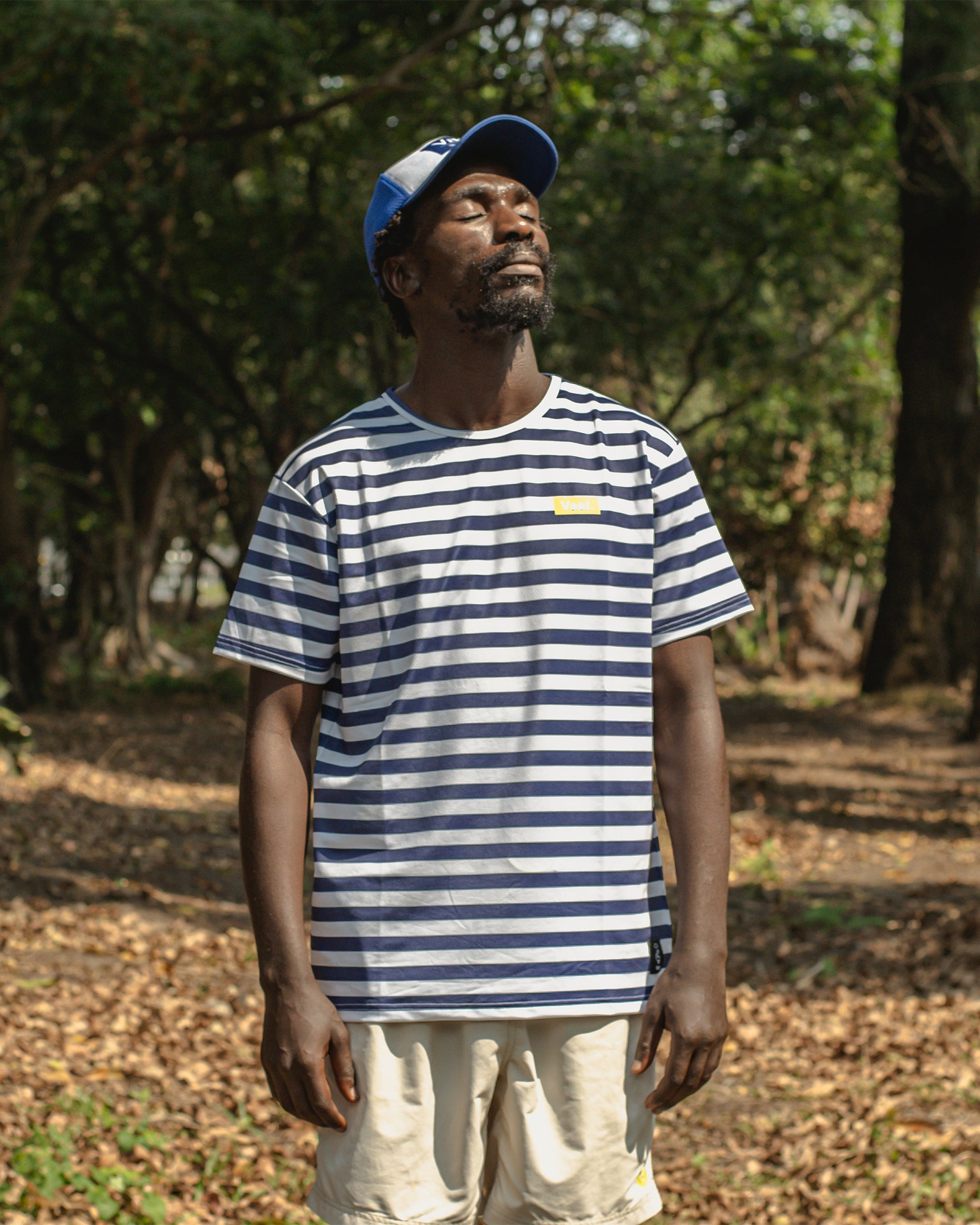 Vast. Aqua Terra Stripe Tee - Navy