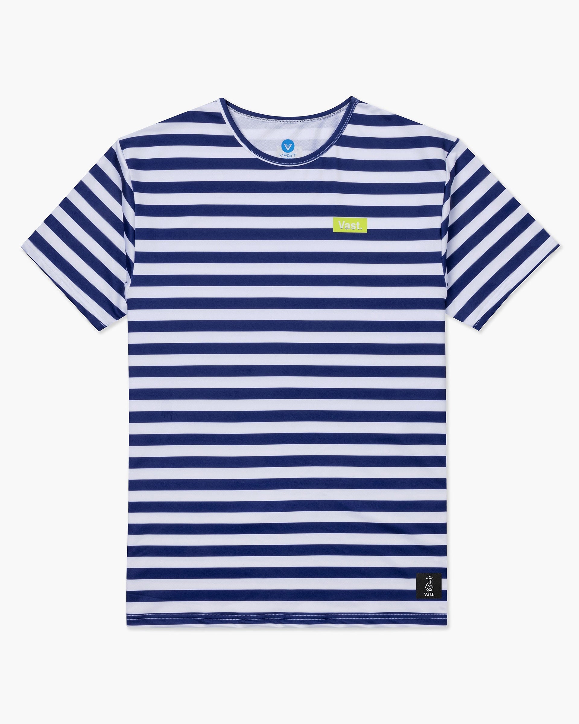 Vast. Aqua Terra Stripe Tee - Navy