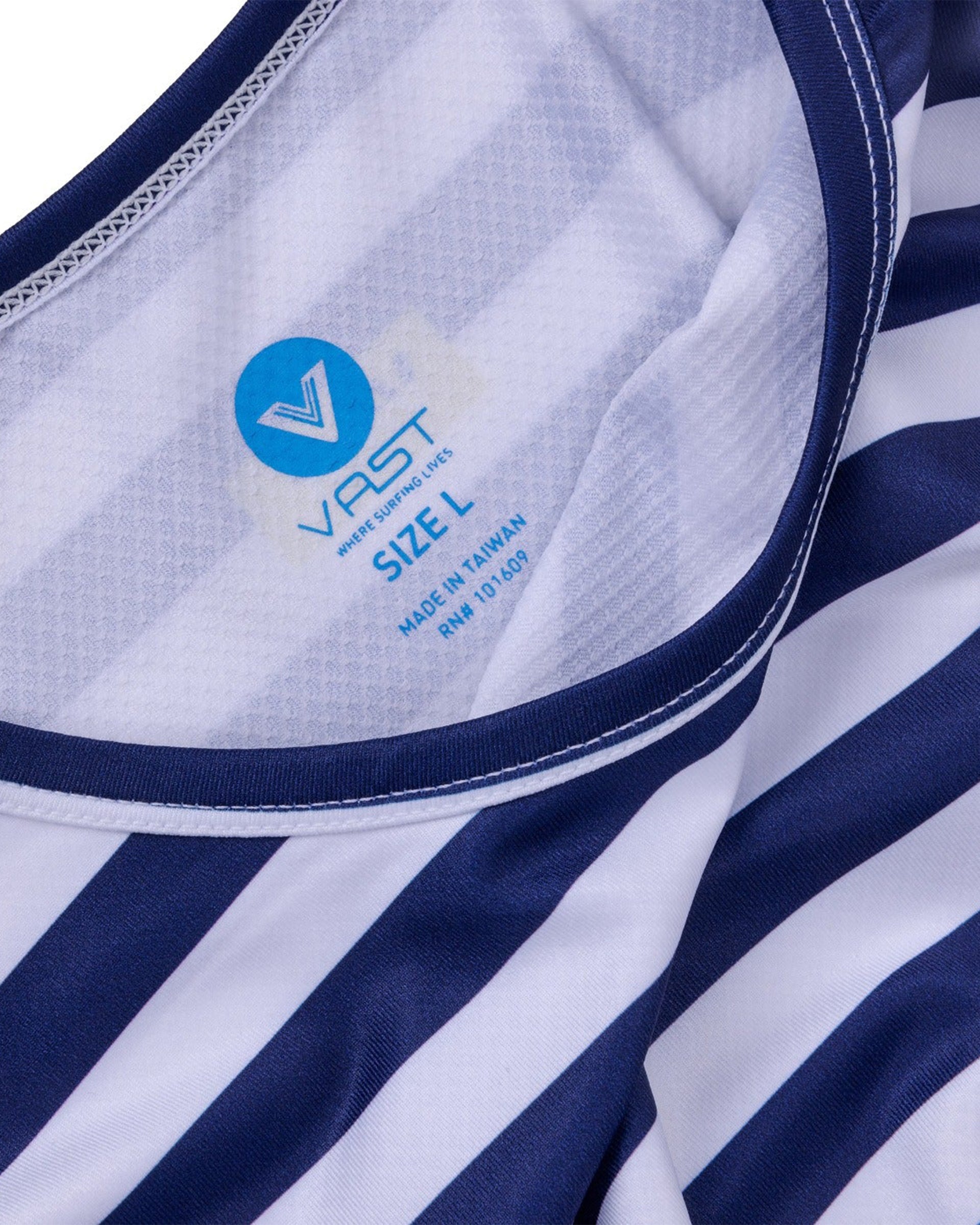 Vast. Aqua Terra Stripe Tee - Navy