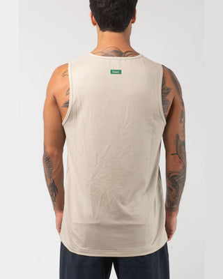 Vast. Men's Aqua Terra Elements Tech Tank - Sand