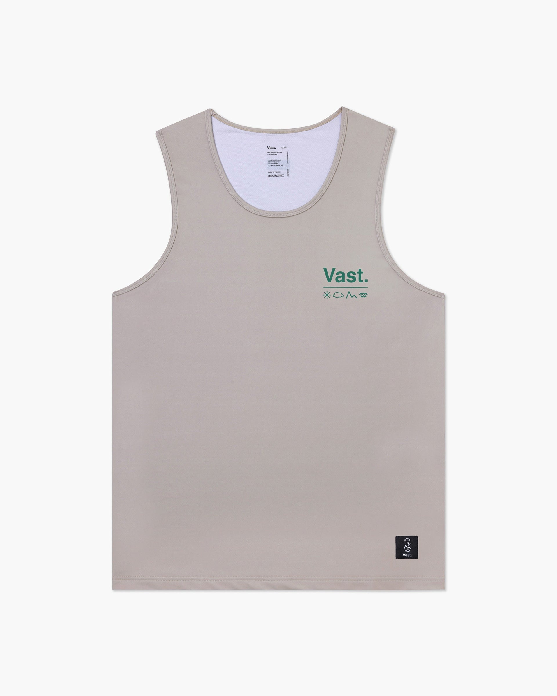 Vast. Men's Aqua Terra Elements Tech Tank - Sand