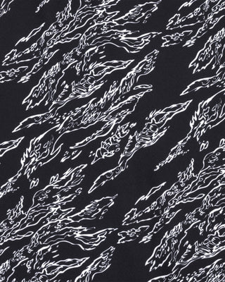 Vast. Men's Aqua Terra Midnight Camo Tech Button Up Shirt - Black