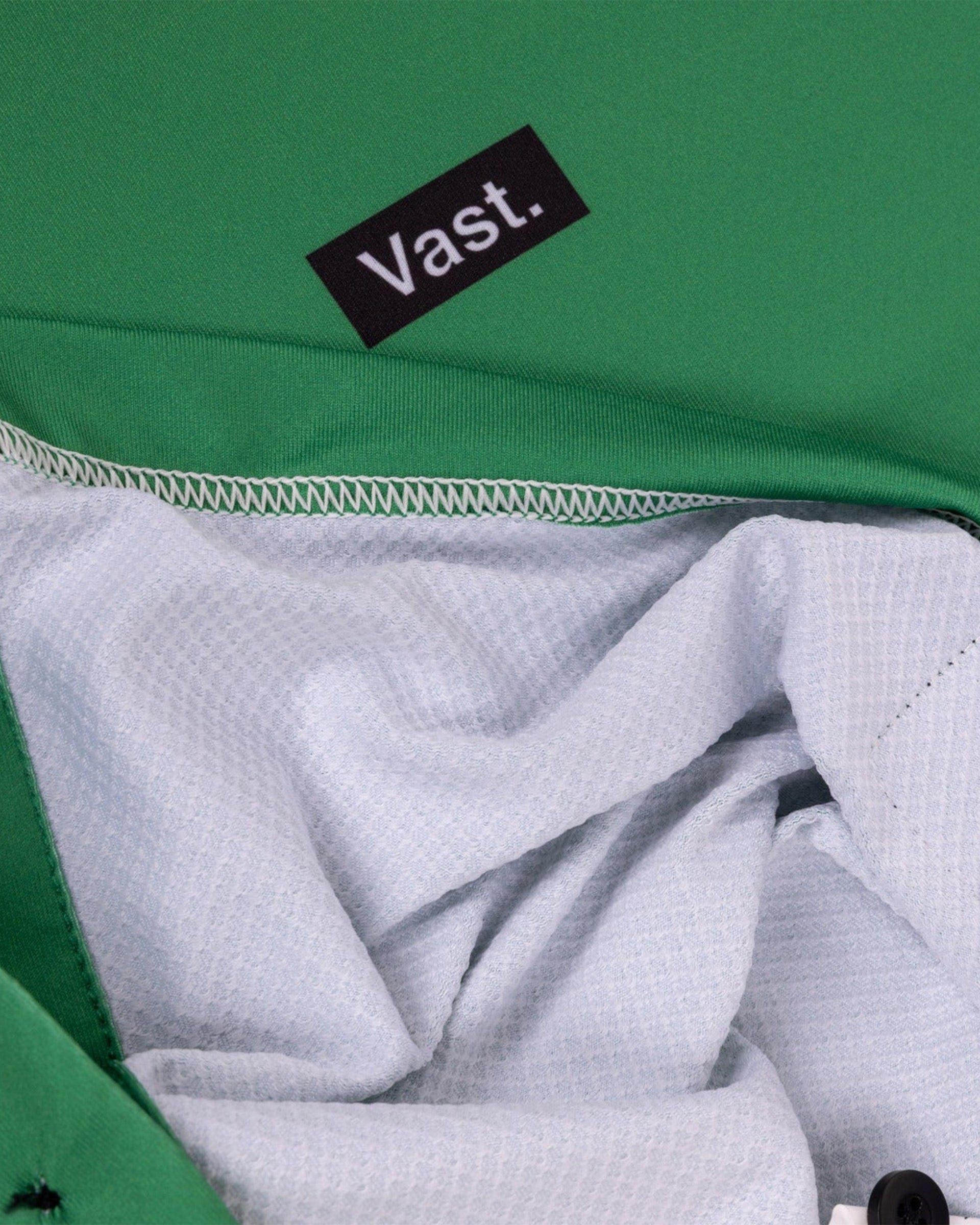 Vast. Men's Aqua Terra Tech Button Up - Green