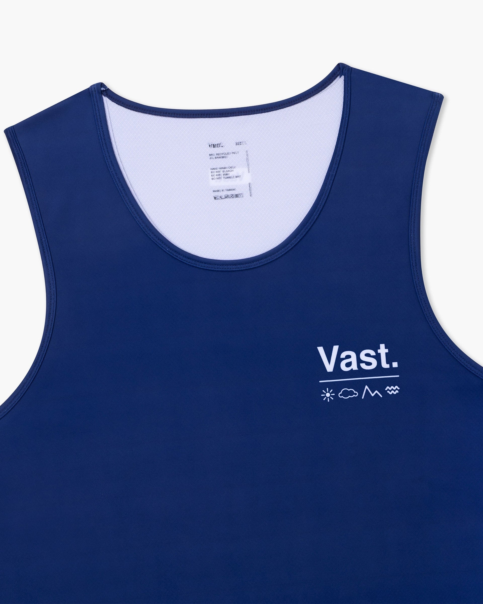 Vast. Men's Aqua Terra Elements Tech Tank - Navy