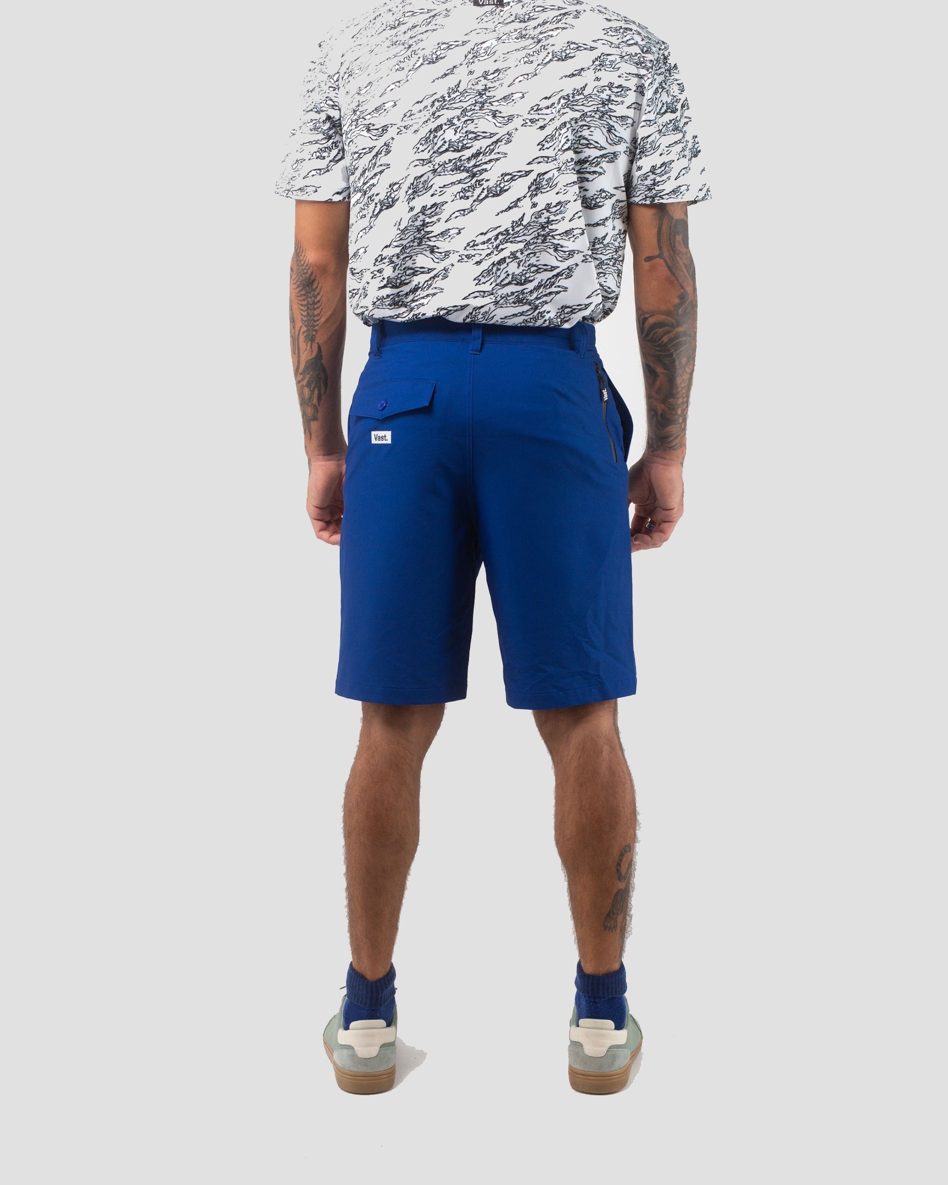 Vast. Men's Blues Hybrid Short - Navy