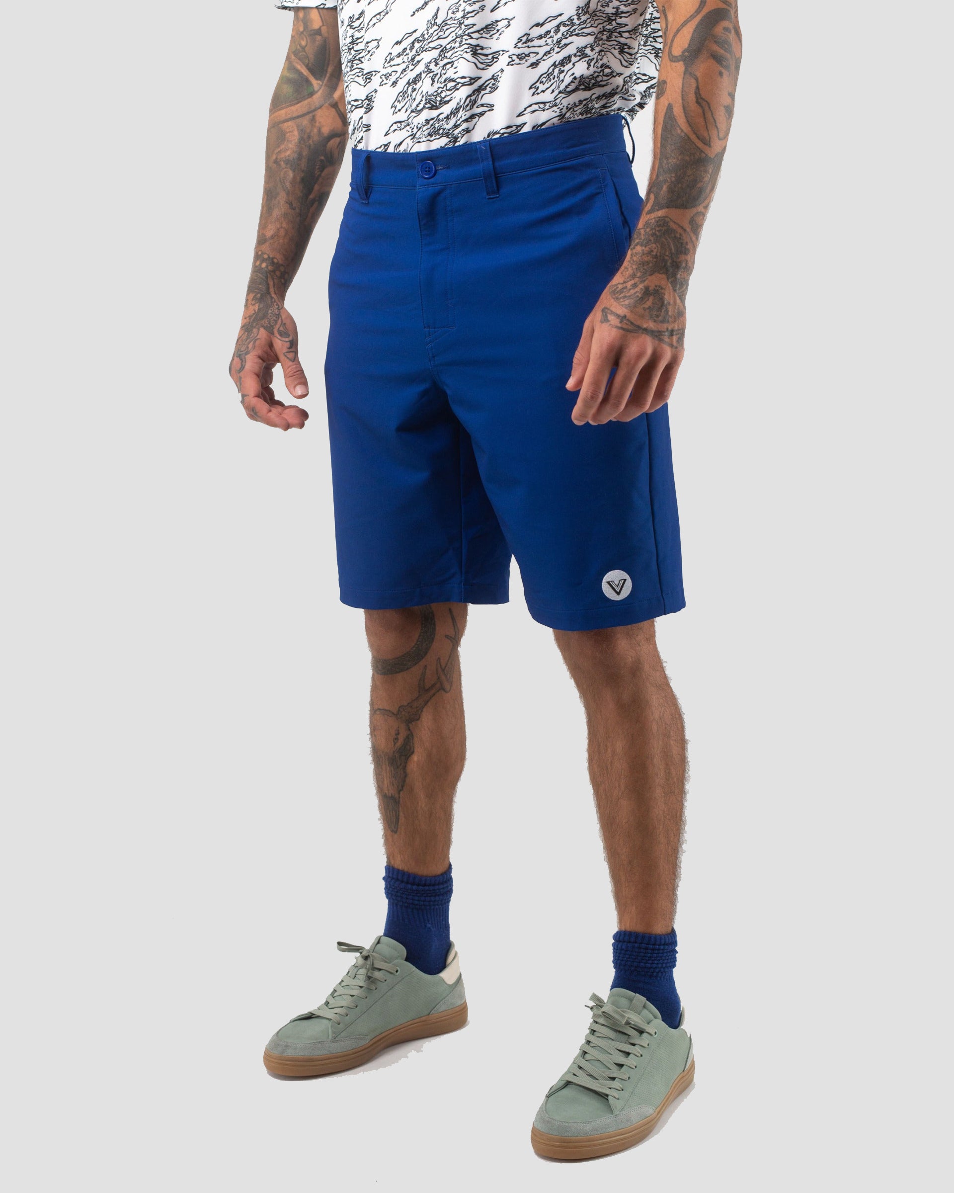 Vast. Men's Blues Hybrid Short - Navy