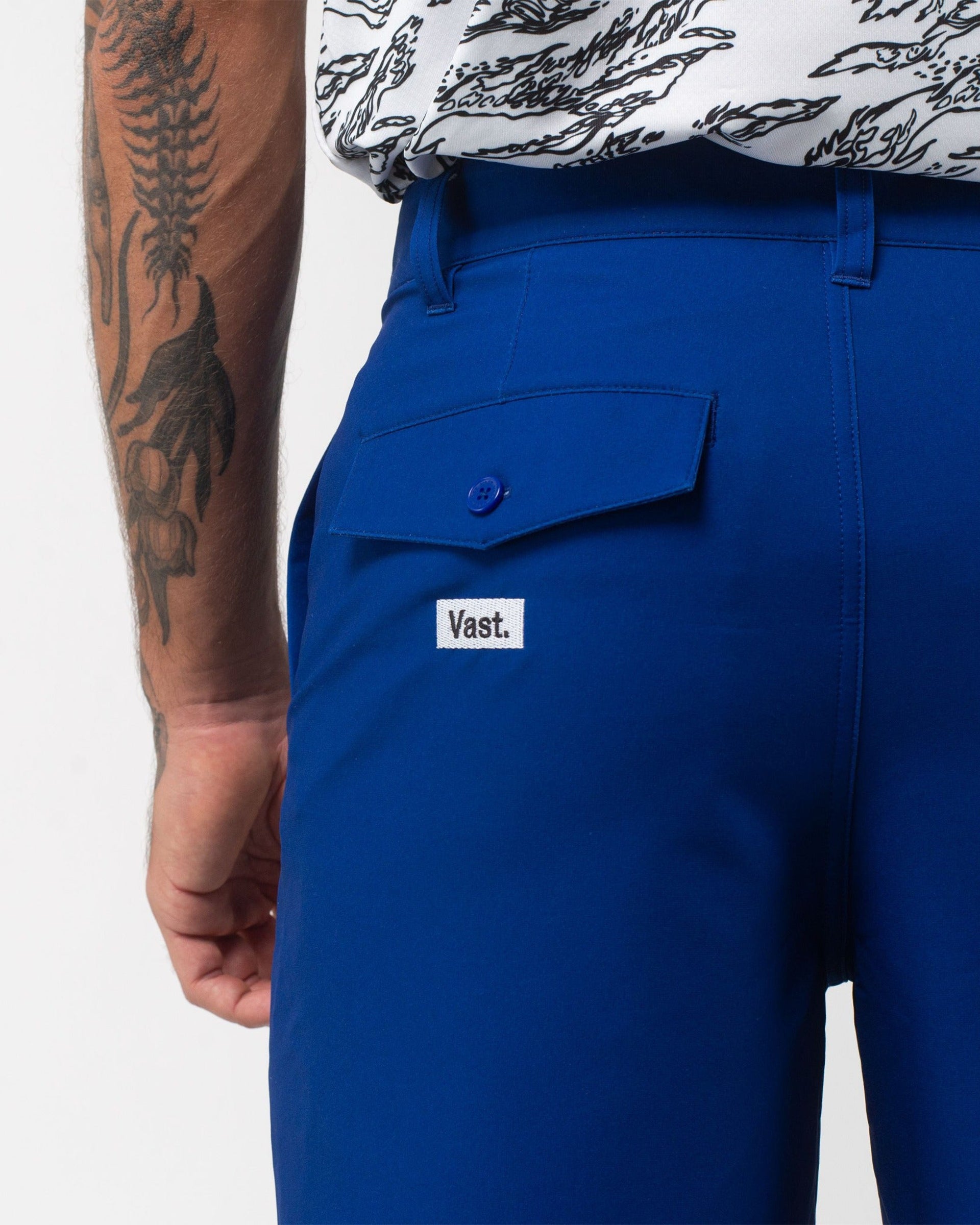 Vast. Men's Blues Hybrid Short - Navy