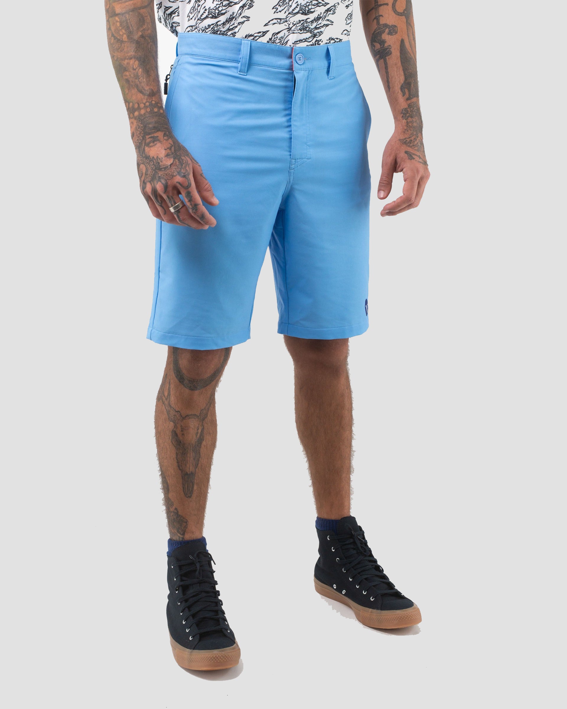 Vast. Men's Blues Hybrid Short - Soft Blue