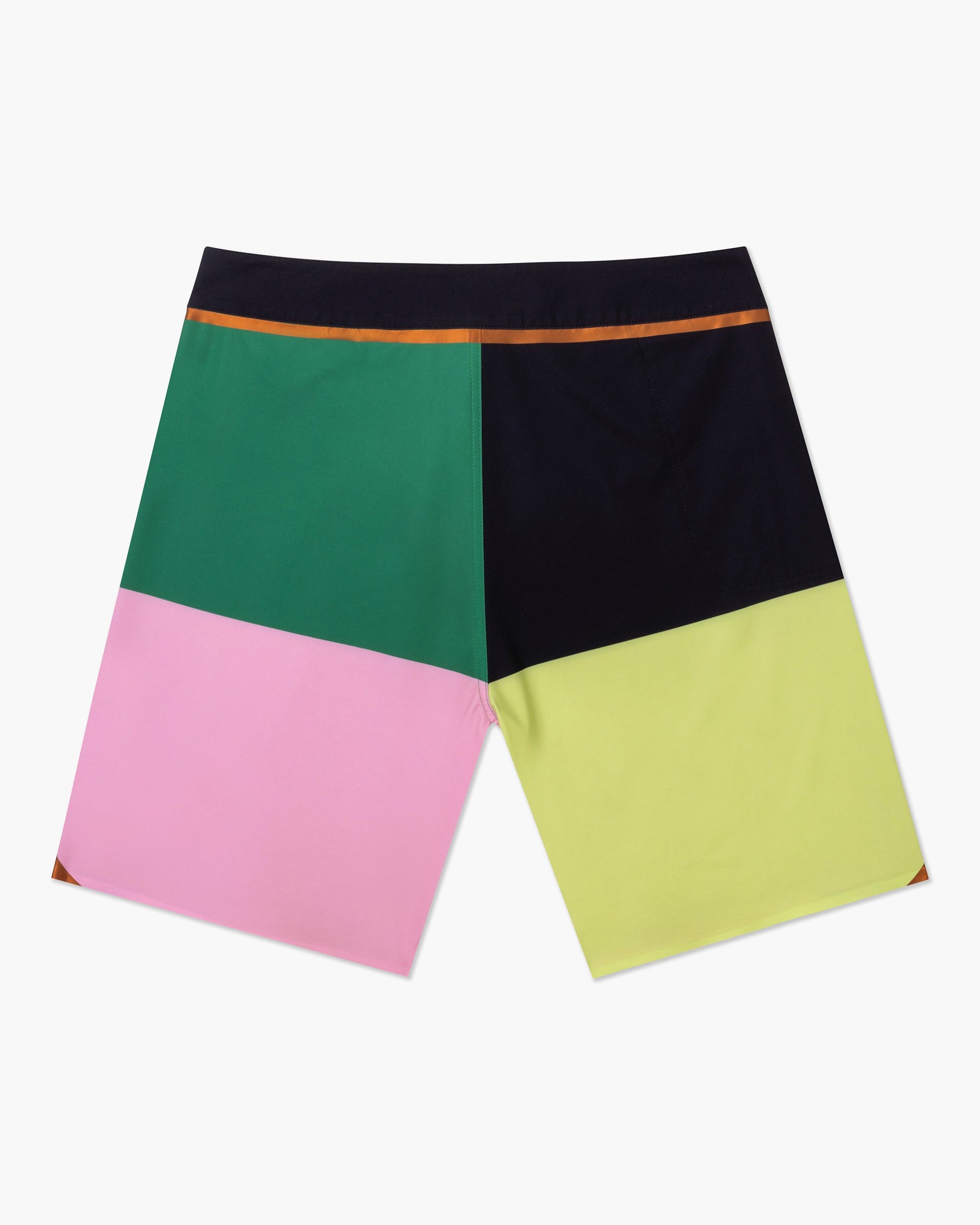 Vast. Men's Color Blocks 4 Copper Boardshort - Green Multi