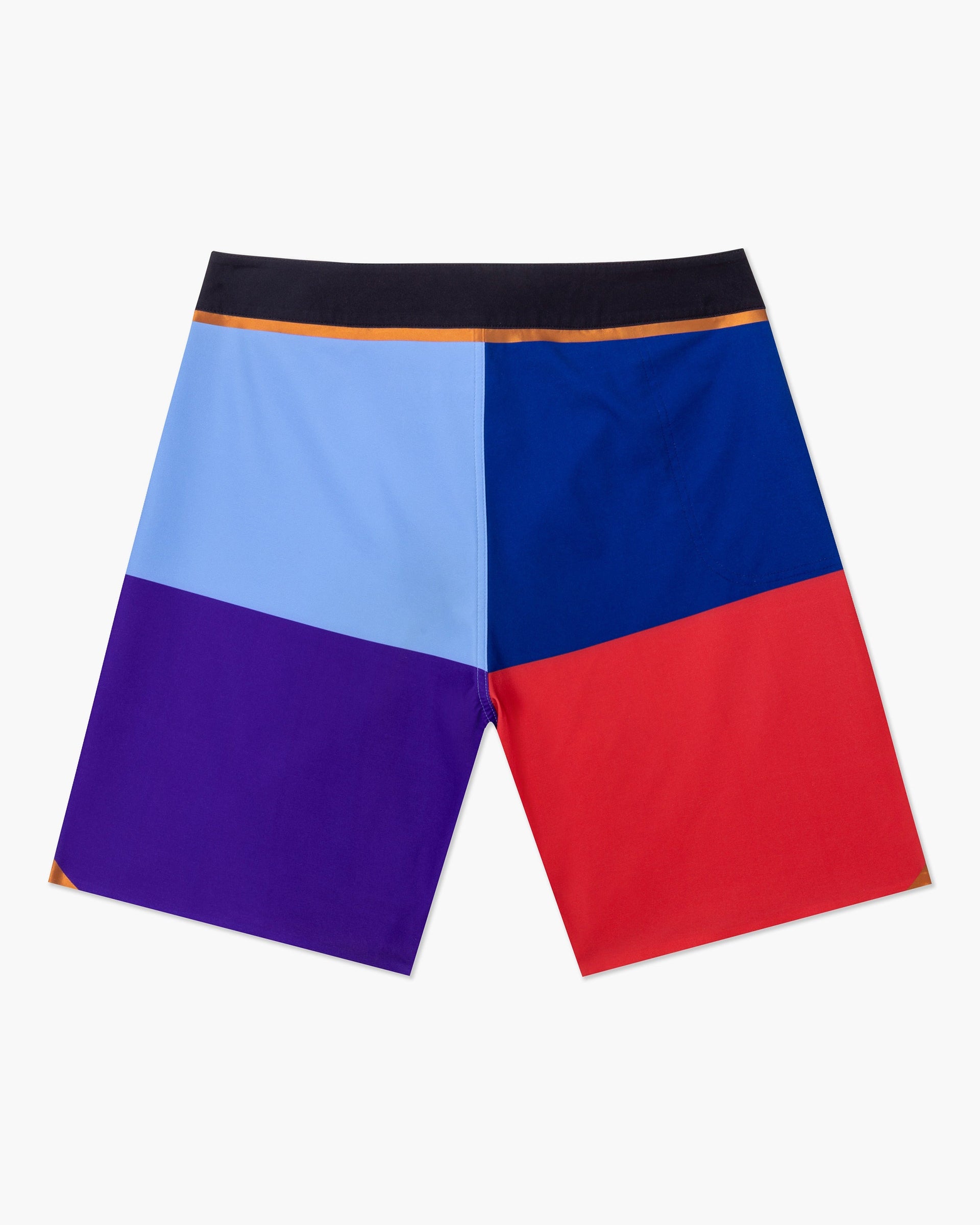 Vast. Men's Color Blocks 4 Copper Boardshort - Red Multi
